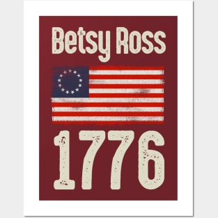 Betsy Ross American Flag 1776 Posters and Art